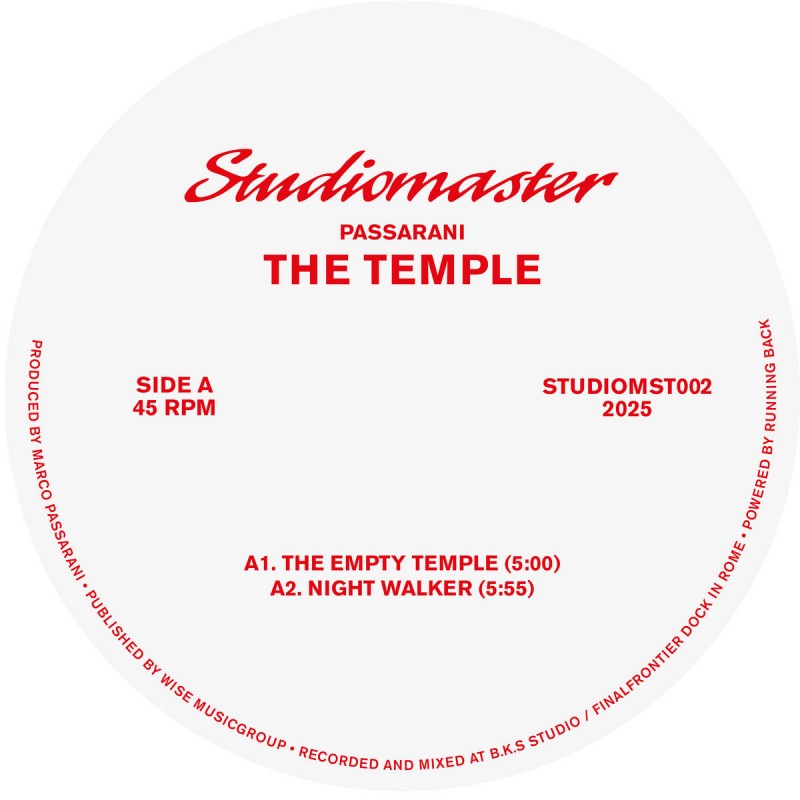 Passarani - The Temple [Studiomaster]
