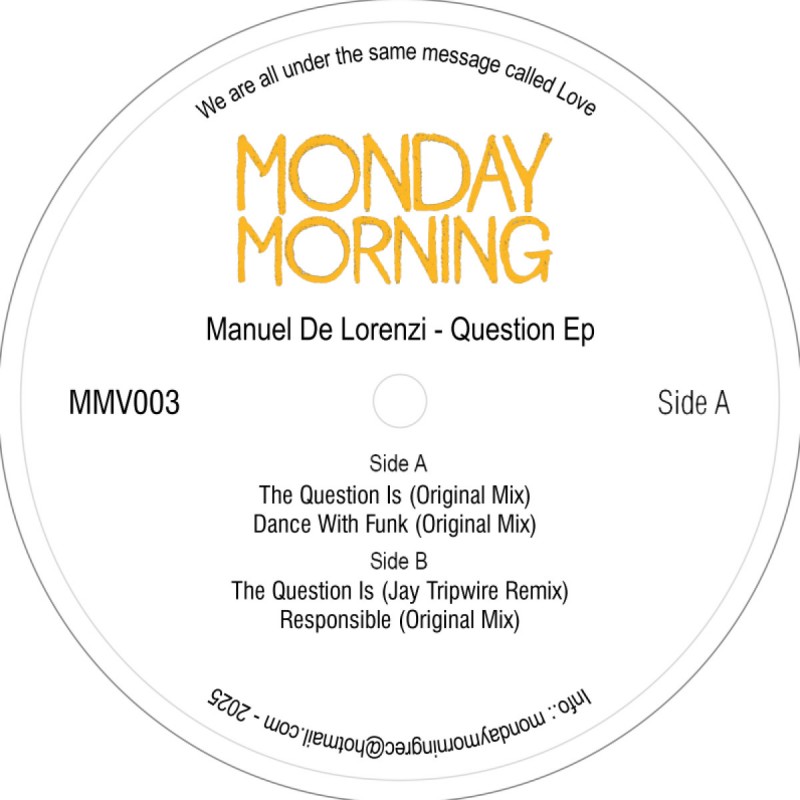 Manuel De Lorenzi - Question EP [Monday Morning]
